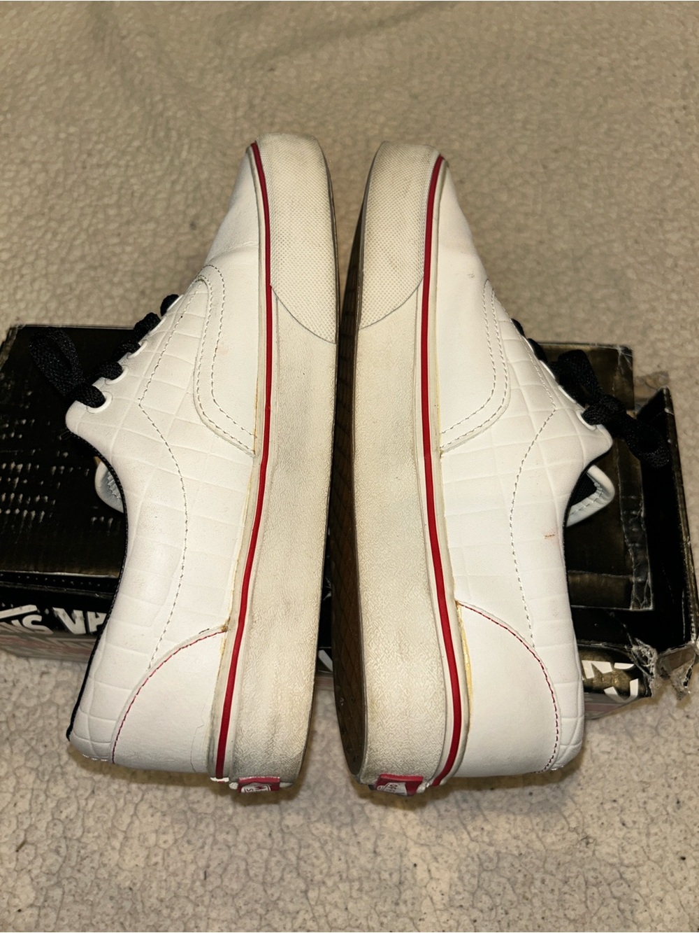 Vans Men’s White Croc Leather Era - Picture 4 of 5